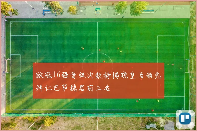 欧冠16强晋级次数榜揭晓皇马领先拜仁巴萨稳居前三名