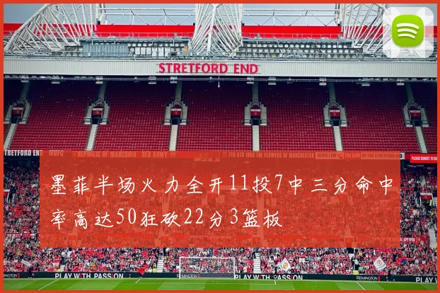 墨菲半场火力全开11投7中三分命中率高达50狂砍22分3篮板